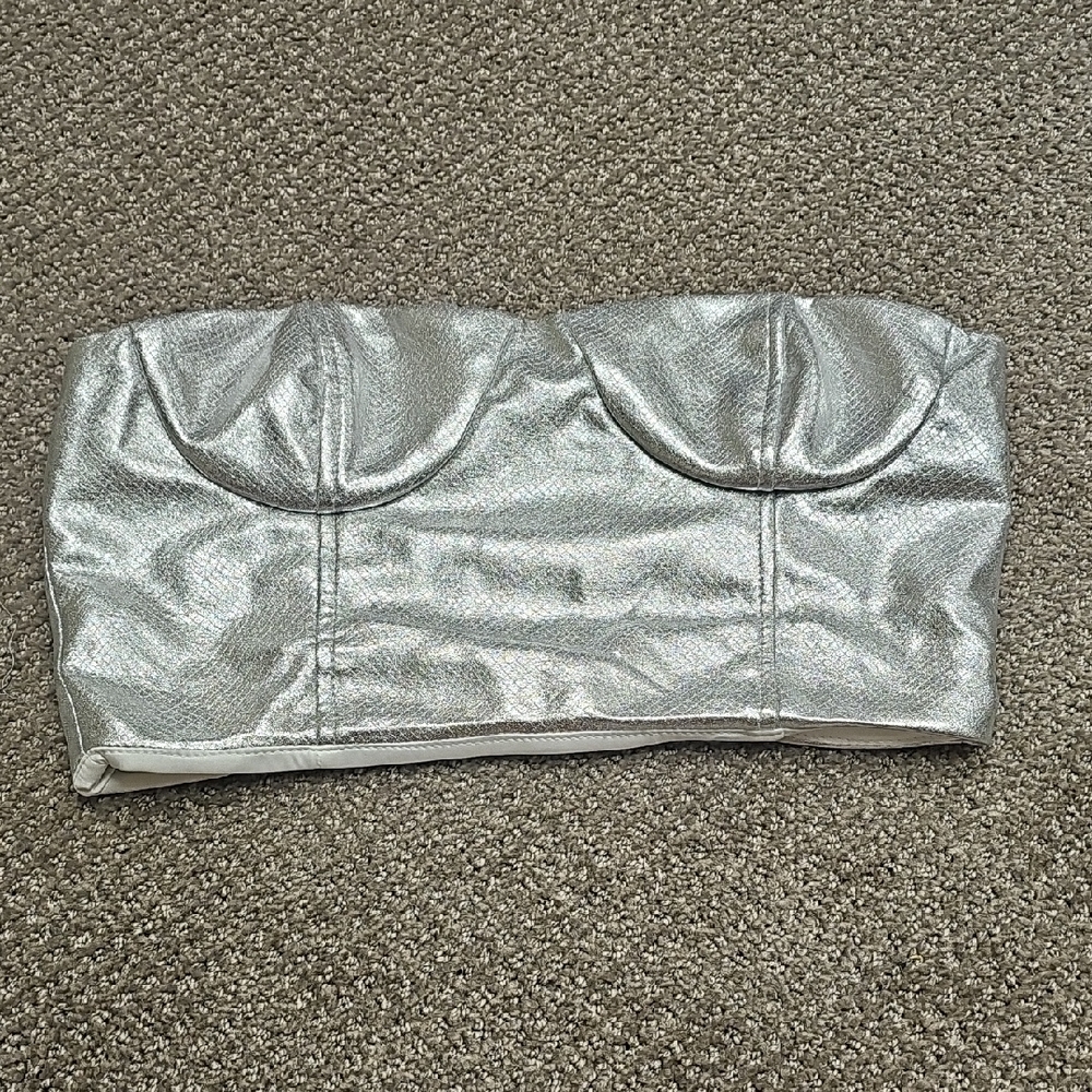 Forever 21 Silver Crop Top